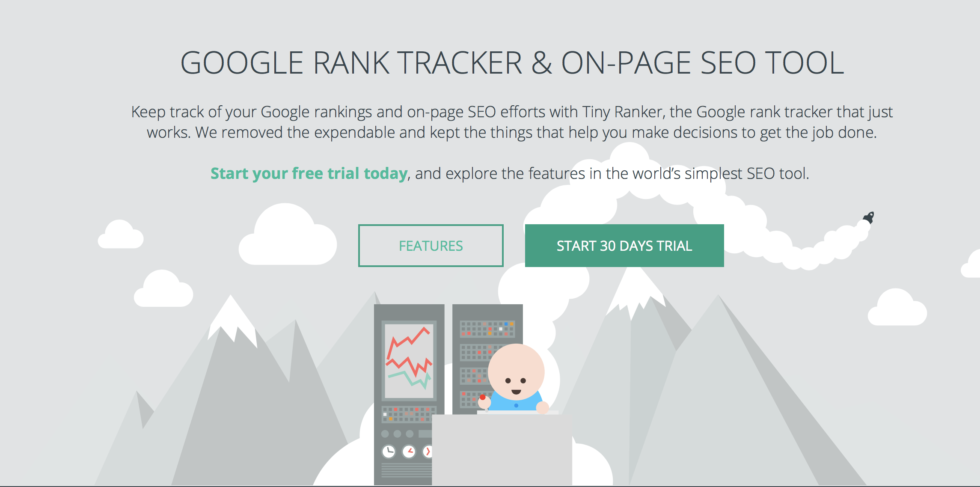 bild fra hemsida til google rank tracker tool