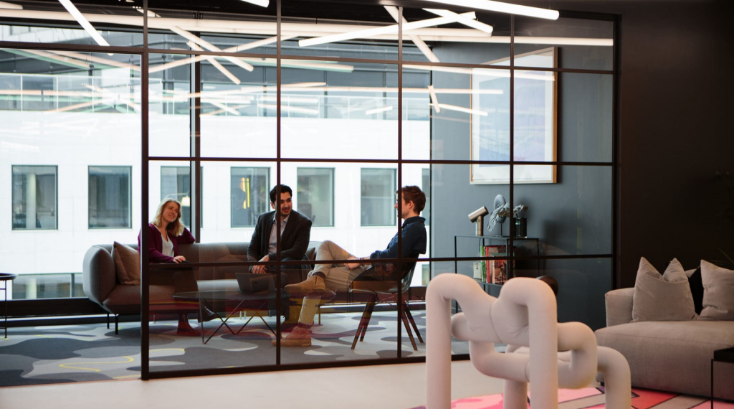 Meeting room in the Oslo offices